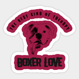 Boxer Love Sticker